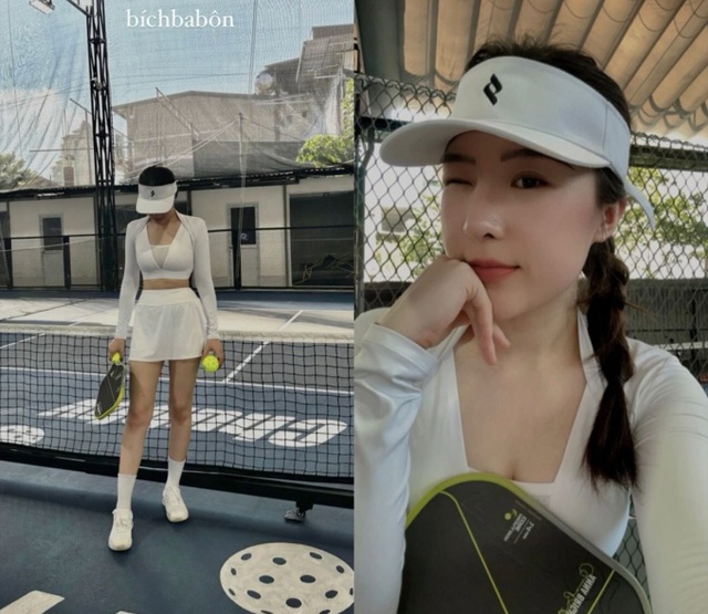 Cặp đôi Anh trai - hot girl bí mật lập gia đình có con nhưng bị "tóm" trên sân pickleball- Ảnh 3.