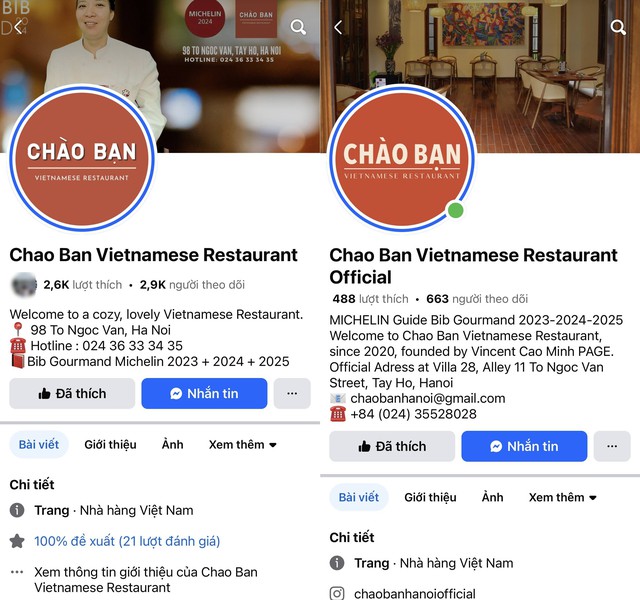 Chuyện lạ MICHELIN: 2 nhà hàng cùng tên ở Hà Nội đều treo danh hiệu Bib Gourmand, đại diện các bên nói gì?- Ảnh 2. Chuyện lạ MICHELIN: 2 nhà hàng cùng tên ở Hà Nội đều treo danh hiệu Bib Gourmand, đại diện các bên nói gì?- Ảnh 2.