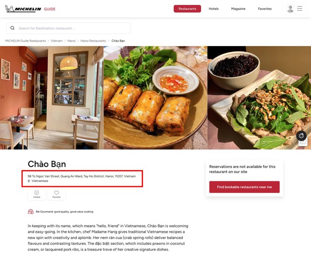 Chuyện lạ MICHELIN: 2 nhà hàng cùng tên ở Hà Nội đều treo danh hiệu Bib Gourmand, đại diện các bên nói gì?- Ảnh 9. Chuyện lạ MICHELIN: 2 nhà hàng cùng tên ở Hà Nội đều treo danh hiệu Bib Gourmand, đại diện các bên nói gì?- Ảnh 9.