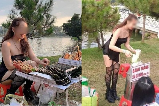 Diện đồ kiệm vải bán hàng ở chợ đêm, cô gái thu hút sự chú ý- Ảnh 4.