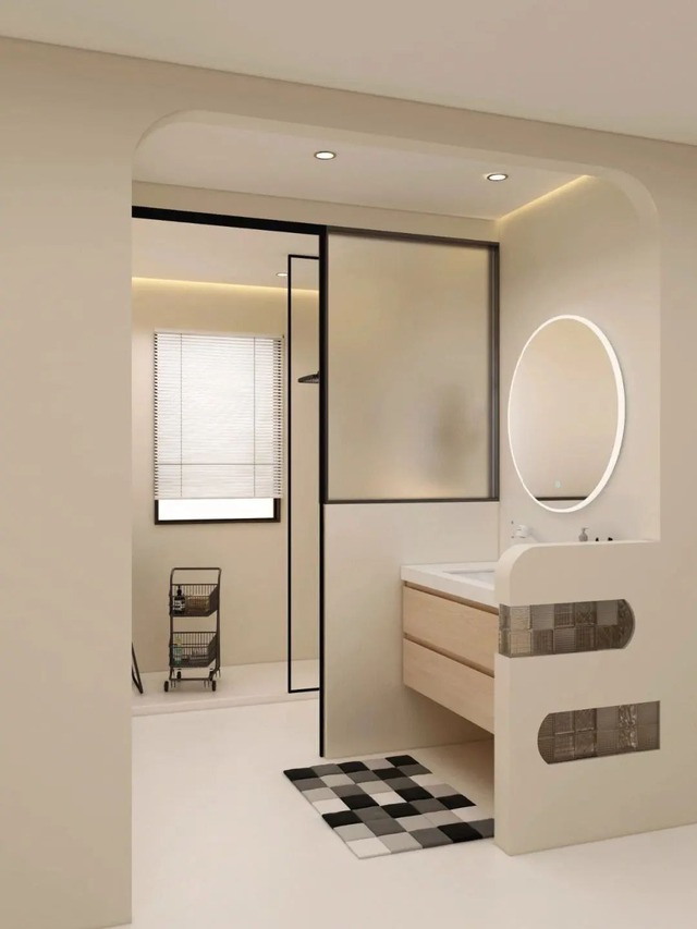 Chẳng có gì ngạc nhiên khi ngày càng nhiều người thích đặt bồn rửa mặt ngoài phòng tắm- Ảnh 6.