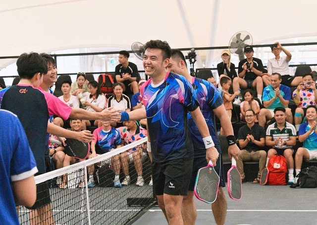 Lý Hoàng Nam so tài pickleball với sao trẻ Tống Nhật Minh vừa thắng VĐV top2 châu Á, khán giả "há hốc" với loạt skill- Ảnh 1.
