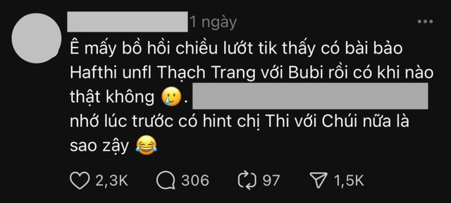 Phát hiện Hà Thi unfollow Thạch Trang, hội gái xinh nổi tiếng bị đồn "có biến": Chuyện gì đang xảy ra?- Ảnh 1.