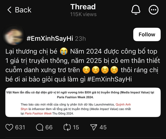 Drama đầu tiên của Em Xinh Say Hi: Châu Bùi bị tố cướp danh Quỳnh Anh Shyn khi tự nhận Top 1 trên sóng?- Ảnh 3.