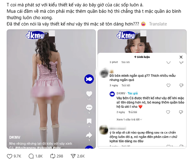 Local brand Việt gây tranh cãi vì làm váy quá ngắn, lộ cả vòng 3 chỉ vì muốn tôn dáng?- Ảnh 6.