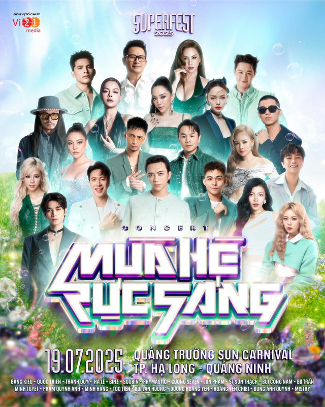 MC Anh Tuấn - Đồng Ánh Quỳnh gia nhập SUPERFEST 2025, Gai Con - Gió Em rần rần hóng đại tiệc “cháy” nhất mùa hè!- Ảnh 1.