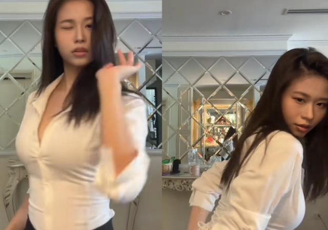 Full clip khoe phong cách "hút chân không" 5 triệu lượt xem của nữ TikToker đang gây "bão"- Ảnh 2. Full clip khoe phong cách "hút chân không" 5 triệu lượt xem của nữ TikToker đang gây "bão"- Ảnh 2.