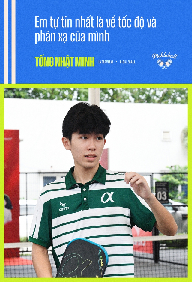 Hiện tượng Pickleball 17 tuổi Tống Nhật Minh: Từng bị ép cầm vợt mà giờ "quật ngã" cả top 2 châu Á- Ảnh 3. Hiện tượng Pickleball 17 tuổi Tống Nhật Minh: Từng bị ép cầm vợt mà giờ "quật ngã" cả top 2 châu Á- Ảnh 3.