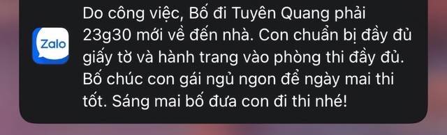 Tin nhắn bố gửi con gái giữa đêm khiến hàng ngàn người like tới tấp: Lời hứa giản đơn nhưng ấm lòng con biết mấy!- Ảnh 1.