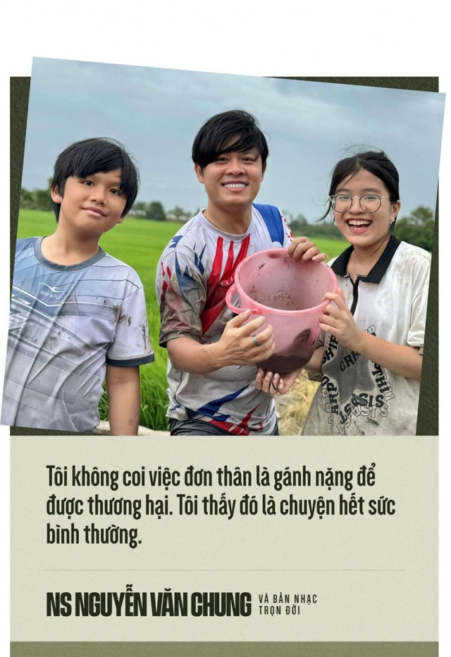 NS Nguyễn Văn Chung và bản nhạc “gà trống nuôi con”: Một mình nuôi con, cha vẫn chill ngon- Ảnh 3. NS Nguyễn Văn Chung và bản nhạc “gà trống nuôi con”: Một mình nuôi con, cha vẫn chill ngon- Ảnh 3.