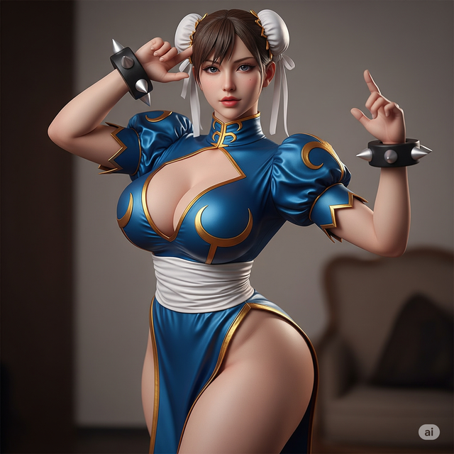 AI "tái sinh" Chun-li cực nóng bỏng, ngắm ảnh nhớ ngay về phiên bản Lê Bống từng cosplay "hot" chẳng kém!- Ảnh 8. AI "tái sinh" Chun-li cực nóng bỏng, ngắm ảnh nhớ ngay về phiên bản Lê Bống từng cosplay "hot" chẳng kém!- Ảnh 8.