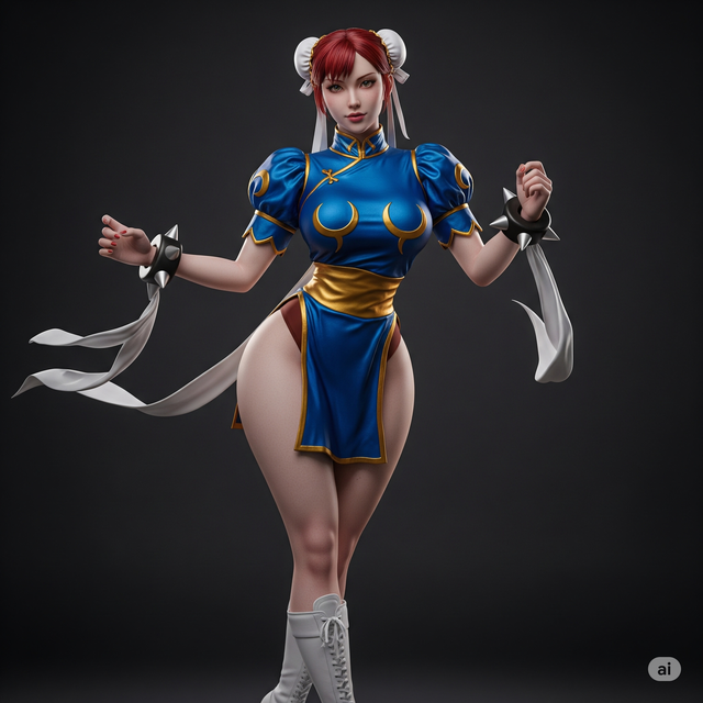 AI "tái sinh" Chun-li cực nóng bỏng, ngắm ảnh nhớ ngay về phiên bản Lê Bống từng cosplay "hot" chẳng kém!- Ảnh 6. AI "tái sinh" Chun-li cực nóng bỏng, ngắm ảnh nhớ ngay về phiên bản Lê Bống từng cosplay "hot" chẳng kém!- Ảnh 6.