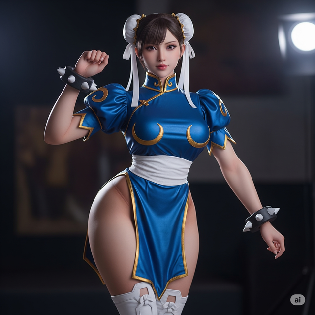 AI "tái sinh" Chun-li cực nóng bỏng, ngắm ảnh nhớ ngay về phiên bản Lê Bống từng cosplay "hot" chẳng kém!- Ảnh 9. AI "tái sinh" Chun-li cực nóng bỏng, ngắm ảnh nhớ ngay về phiên bản Lê Bống từng cosplay "hot" chẳng kém!- Ảnh 9.
