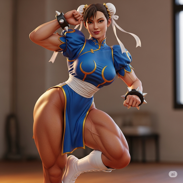 AI "tái sinh" Chun-li cực nóng bỏng, ngắm ảnh nhớ ngay về phiên bản Lê Bống từng cosplay "hot" chẳng kém!- Ảnh 5. AI "tái sinh" Chun-li cực nóng bỏng, ngắm ảnh nhớ ngay về phiên bản Lê Bống từng cosplay "hot" chẳng kém!- Ảnh 5.