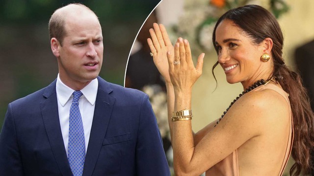Cái ôm kém tinh tế của Meghan dành cho Thân vương William khiến mối quan hệ anh chồng - em dâu trở nên căng thẳng- Ảnh 1.