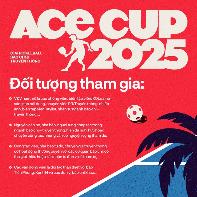 Tất tần tật về giải Pickleball Báo chí-Truyền thông - ACE Cup 2025: Tạm xa deadline, “đập bóng, đổ mồ hôi” giữa hè rực lửa!- Ảnh 1.