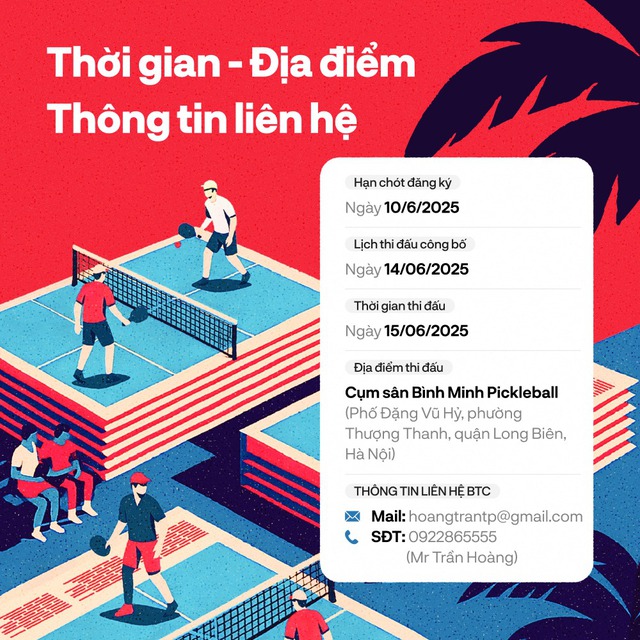 Tất tần tật về giải Pickleball Báo chí-Truyền thông - ACE Cup 2025: Tạm xa deadline, “đập bóng, đổ mồ hôi” giữa hè rực lửa!- Ảnh 2.