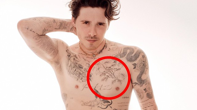 Con trai Beckham ẩn hình xăm “mama’s boy”, chính thức chọn về “phe” vợ?- Ảnh 1.