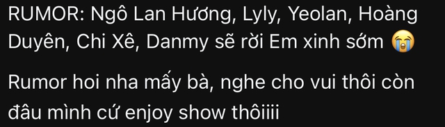 1 nữ nghệ sĩ ngầm xác nhận bị loại khỏi Em Xinh Say Hi?- Ảnh 1.