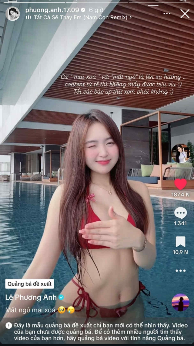 Đăng clip nóng bỏng hứa "mai xóa" nhưng bất ngờ lên xu hướng, hot girl lập tức "quay xe" - Ảnh 8. Đăng clip nóng bỏng hứa "mai xóa" nhưng bất ngờ lên xu hướng, hot girl lập tức "quay xe" - Ảnh 8.