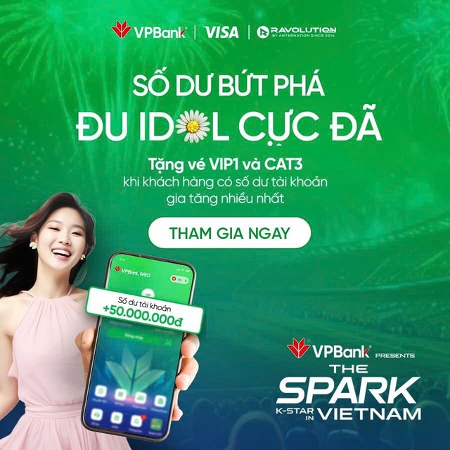 Hàng ngàn fan “chốt vé” concert K-Star Spark in Vietnam - Presented by VPBank nhờ chi tiêu cực chất cùng VPBank- Ảnh 3. Hàng ngàn fan “chốt vé” concert K-Star Spark in Vietnam - Presented by VPBank nhờ chi tiêu cực chất cùng VPBank- Ảnh 3.