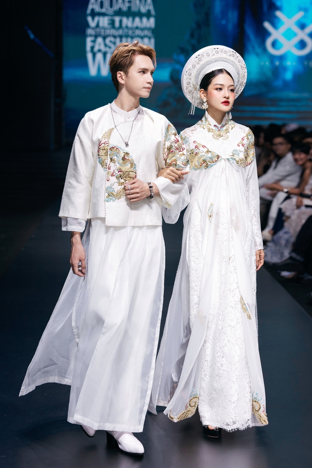 Sao mai Nguyễn Thu Hằng tái xuất, hát mở màn show thời trang Cao Minh Tiến- Ảnh 5.