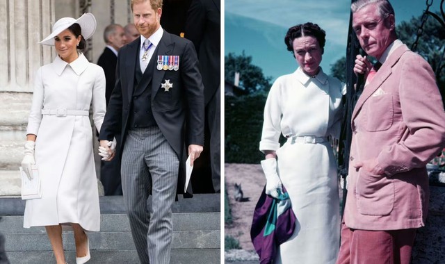 Meghan Markle bị chỉ trích vì "bắt chước" phong cách của nàng dâu từng khiến Hoàng gia Anh rúng động- Ảnh 5. Meghan Markle bị chỉ trích vì "bắt chước" phong cách của nàng dâu từng khiến Hoàng gia Anh rúng động- Ảnh 5.