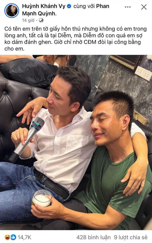 Vợ Phan Mạnh Quỳnh đăng đàn nhờ netizen "đánh ghen", còn bóc luôn danh tính "tiểu tam": Chuyện gì đây?- Ảnh 1. Vợ Phan Mạnh Quỳnh đăng đàn nhờ netizen "đánh ghen", còn bóc luôn danh tính "tiểu tam": Chuyện gì đây?- Ảnh 1.