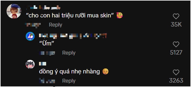 Làm một việc tưởng chừng như "rất đơn giản", Nữ TikToker được mẹ cho 2.5 triệu nạp game- Ảnh 3. Làm một việc tưởng chừng như "rất đơn giản", Nữ TikToker được mẹ cho 2.5 triệu nạp game- Ảnh 3.