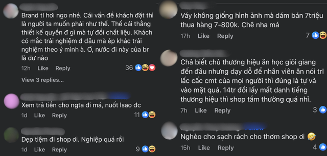 Brand Việt nhận bão phẫn nộ vì bán váy cả chục triệu màu như vải mùng, thái độ với khách thành mồi lửa- Ảnh 10.