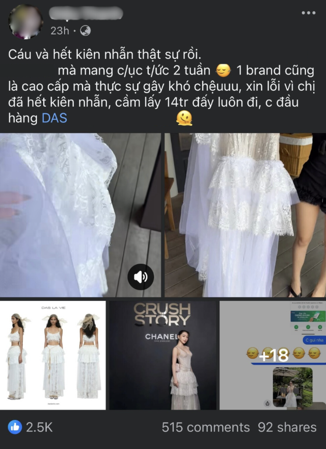 Brand Việt nhận bão phẫn nộ vì bán váy cả chục triệu màu như vải mùng, thái độ với khách thành mồi lửa- Ảnh 1.