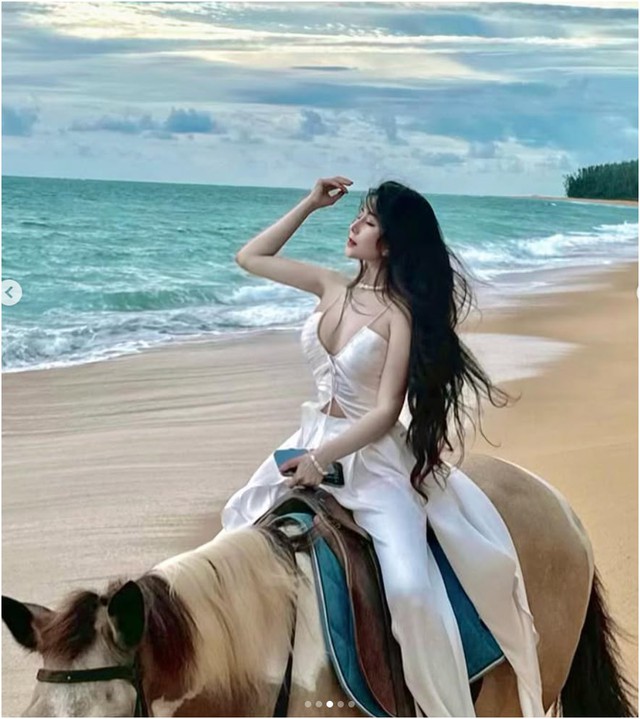 Ngắm bộ ảnh cưỡi ngựa cực "chữa lành" của hot girl Việt, danh tính gái xinh "không phải dạng vừa"- Ảnh 9.