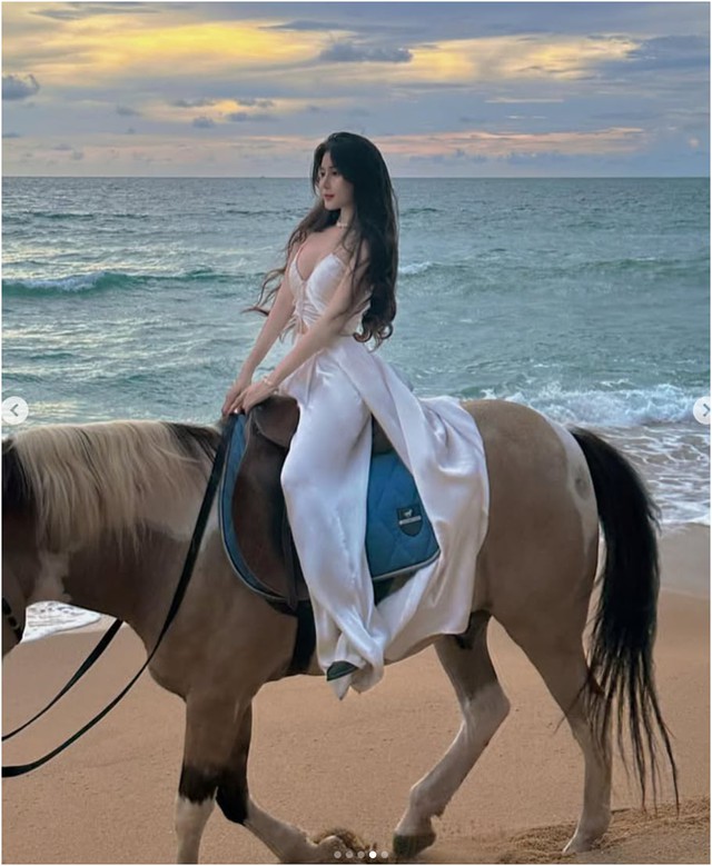 Ngắm bộ ảnh cưỡi ngựa cực "chữa lành" của hot girl Việt, danh tính gái xinh "không phải dạng vừa"- Ảnh 10.