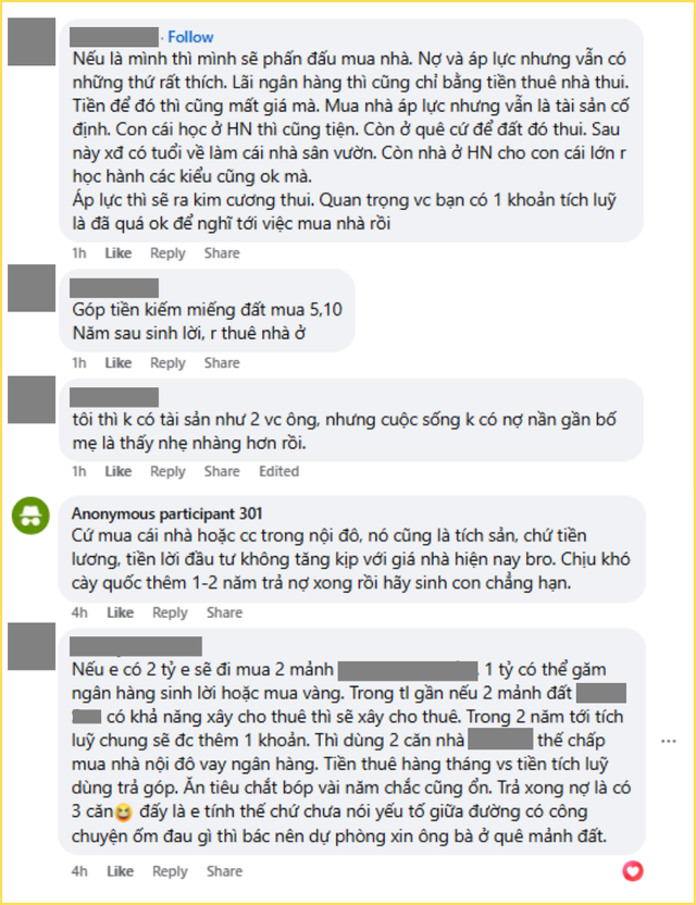 "Đi ở thuê cho sướng, có tiền thì đầu tư cái khác chứ tội gì mua nhà để gánh nợ mấy chục năm"- Ảnh 1. "Đi ở thuê cho sướng, có tiền thì đầu tư cái khác chứ tội gì mua nhà để gánh nợ mấy chục năm"- Ảnh 1.