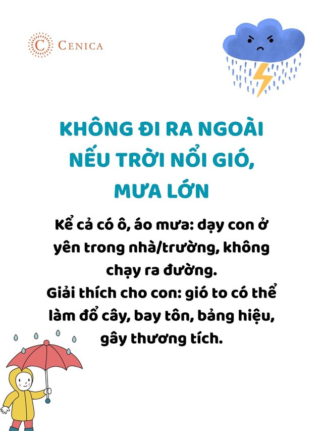 21 kỹ năng thoát hiểm cha mẹ cần dạy con để tự cứu mình trong mùa mưa bão- Ảnh 3.