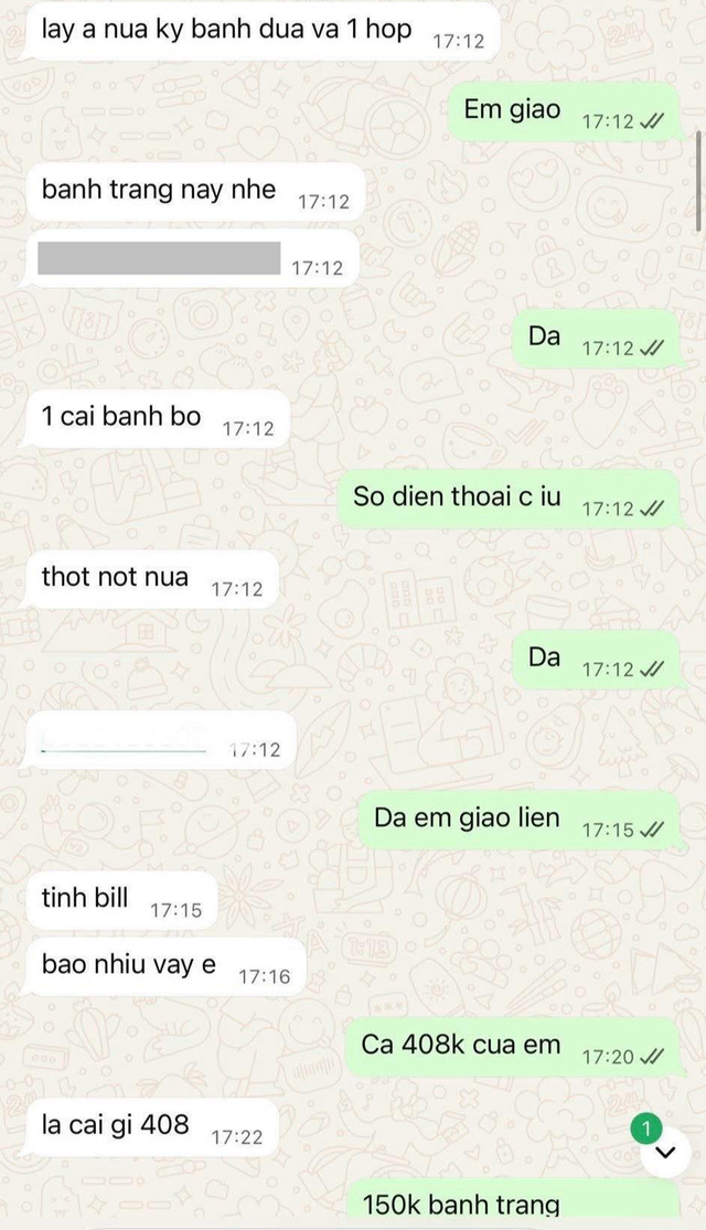 Chủ tiệm bánh bò "phốt" diễn viên Trọng Nhân: Nếu lỡ giao khi khách chưa chốt thì em hoàn đơn liền, sao lại tắt máy?- Ảnh 3.