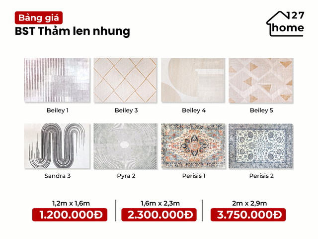 Tìm hiểu các mẫu thảm trải sàn mới nhất tại 127 HOME- Ảnh 4.