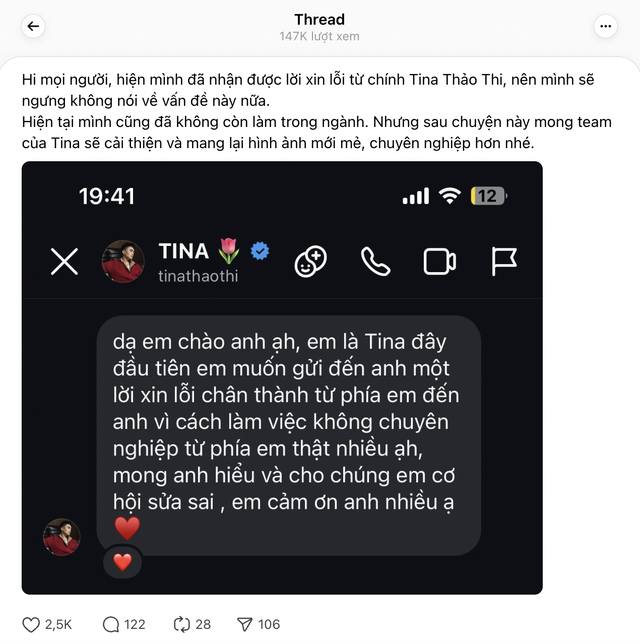 Vụ khui blacklist chấn động giới KOL: Người "bóc" Tina Thảo Thi tung tin nhắn riêng tư- Ảnh 4.