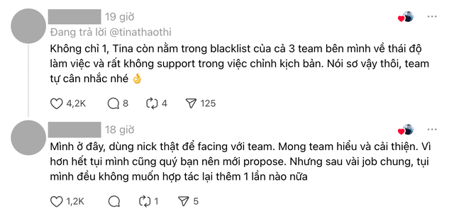 Vụ khui blacklist chấn động giới KOL: Người "bóc" Tina Thảo Thi tung tin nhắn riêng tư- Ảnh 3.