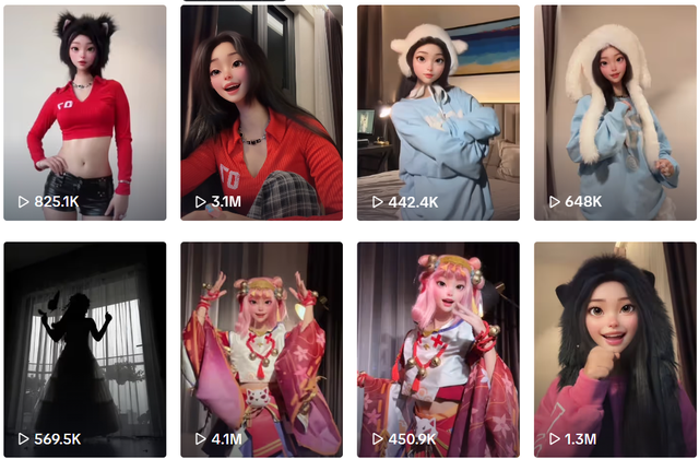 Cú kéo mặt nạ của hot girl TikTok Quỳnh Bei gây chấn động, một ngày đạt cả "triệu tim"- Ảnh 2.