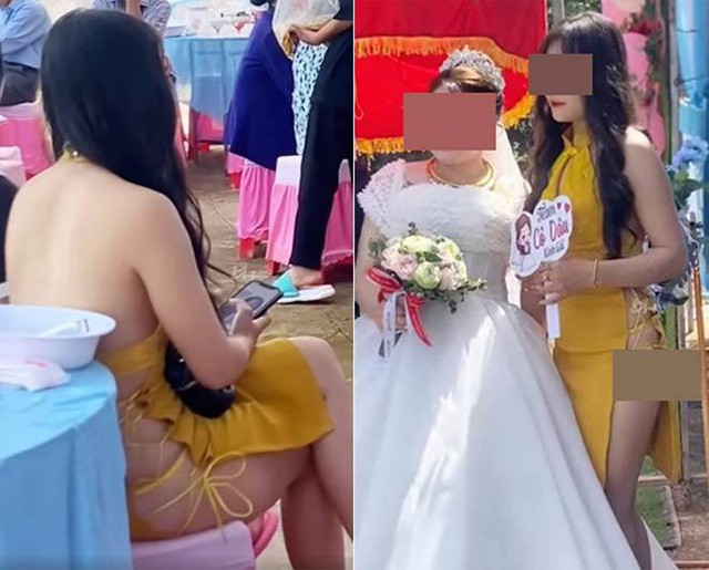 Diện đồ không phù hợp đi ăn cưới, cô gái khiến dân mạng ngán ngẩm- Ảnh 2. Diện đồ không phù hợp đi ăn cưới, cô gái khiến dân mạng ngán ngẩm- Ảnh 2.