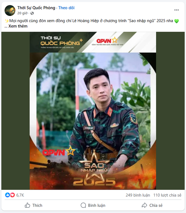 Thượng uý Lê Hoàng Hiệp bất ngờ xuất hiện bên cạnh dàn sao, khiến top 1 trai đẹp Huỳnh Anh - Bình An "tàng hình"?- Ảnh 1. Thượng uý Lê Hoàng Hiệp bất ngờ xuất hiện bên cạnh dàn sao, khiến top 1 trai đẹp Huỳnh Anh - Bình An "tàng hình"?- Ảnh 1.