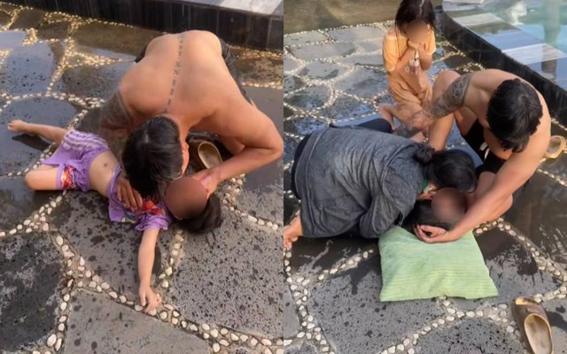 Khoảnh khắc sinh tử khi người đàn ông cứu sống bé gái đuối nước tại villa gây chấn động mạng xã hội- Ảnh 1.