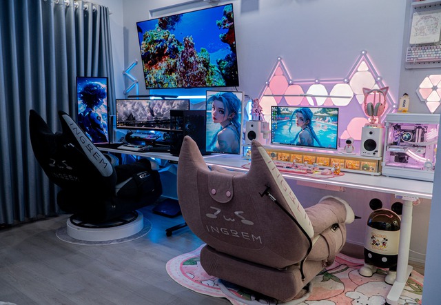 Hot girl khoe decor góc gaming đẳng cấp, "xịn" đến mức dân tình trầm trồ, nhìn là muốn đầu tư ngay!- Ảnh 7. Hot girl khoe decor góc gaming đẳng cấp, "xịn" đến mức dân tình trầm trồ, nhìn là muốn đầu tư ngay!- Ảnh 7.