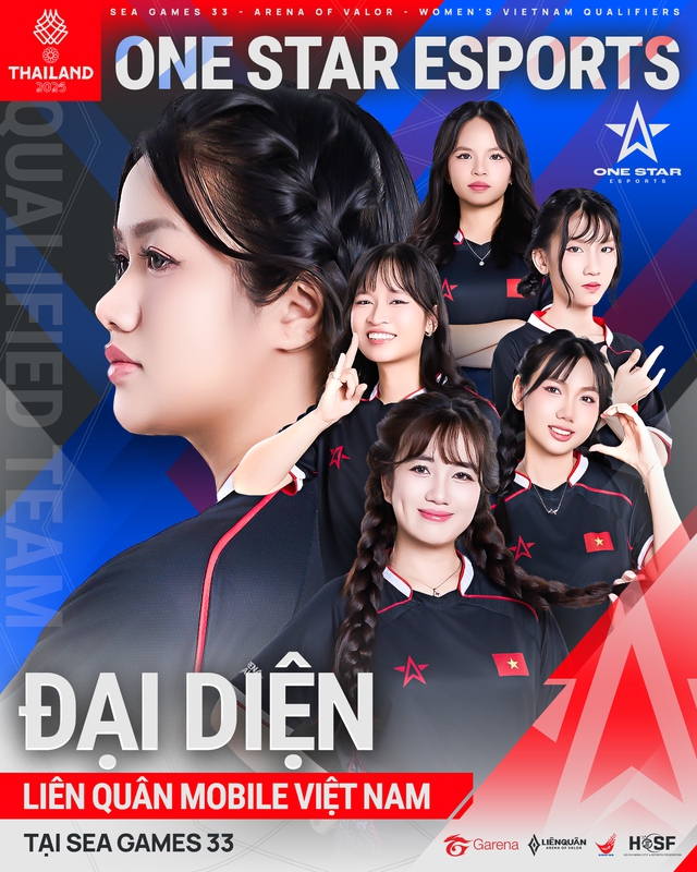 One Star Esports ghi tên vào lịch sử, trở thành đại diện Liên Quân Mobile nữ tại đấu trường SEA Games 33- Ảnh 2. One Star Esports ghi tên vào lịch sử, trở thành đại diện Liên Quân Mobile nữ tại đấu trường SEA Games 33- Ảnh 2.