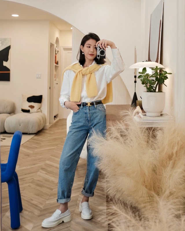 Thu tới là phải mặc trang phục denim: 10 cách phối đồ không chỉ hack tuổi xuất sắc mà còn cực sang- Ảnh 4.
