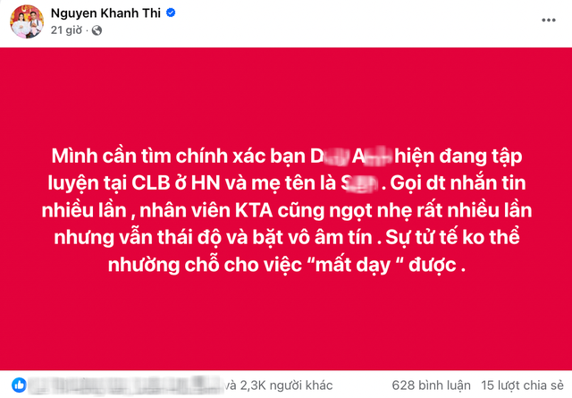 Xôn xao chuyện Khánh Thi đòi nợ học trò cũ trên MXH, người bênh kẻ chê- Ảnh 2. Xôn xao chuyện Khánh Thi đòi nợ học trò cũ trên MXH, người bênh kẻ chê- Ảnh 2.