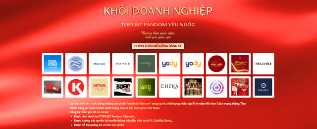 Toplist Fandom Yêu Nước gọi tên các thương hiệu Việt để cùng lan tỏa tình yêu quốc gia!- Ảnh 9. Toplist Fandom Yêu Nước gọi tên các thương hiệu Việt để cùng lan tỏa tình yêu quốc gia!- Ảnh 9.