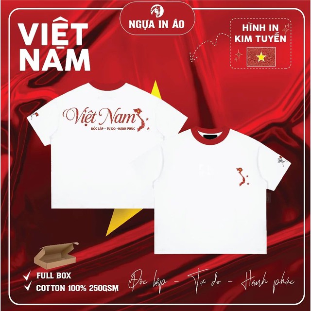 Cờ Tổ quốc, áo in hình sao vàng... "sốt" mọi sàn TMĐT: Chốt đơn là cách nói lời yêu Việt Nam!- Ảnh 12.