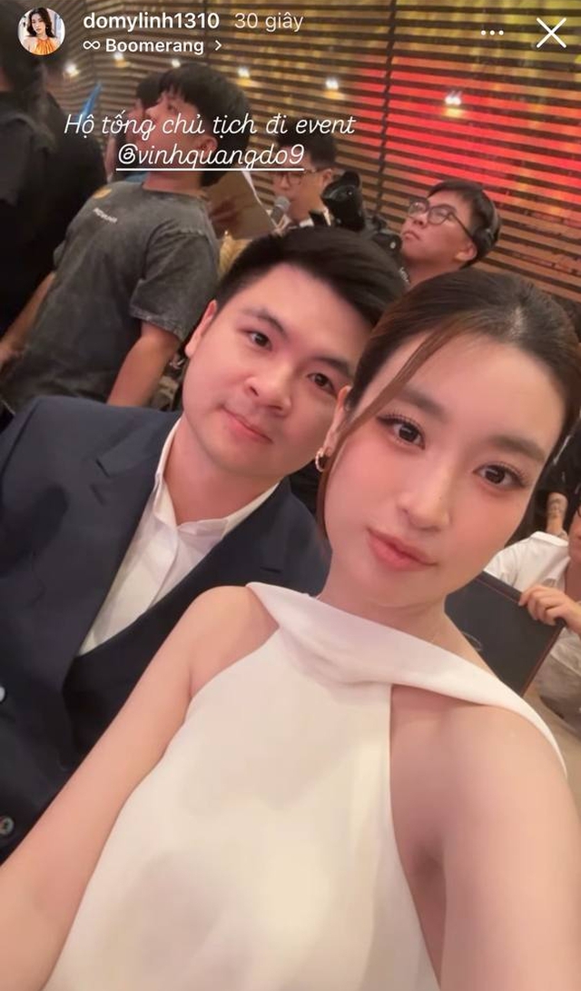 Đỗ Mỹ Linh “lên đồ” hộ tống chồng thiếu gia dự event, nhan sắc-khí chất được khen nức nở, chuẩn phu nhân Chủ tịch!- Ảnh 1.
